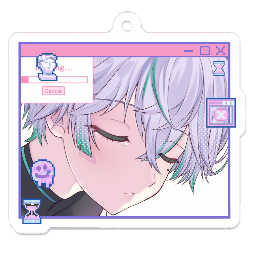 【常設】お誕生日はぷかぷか【アクリルキーホルダー(すやすやver.)】