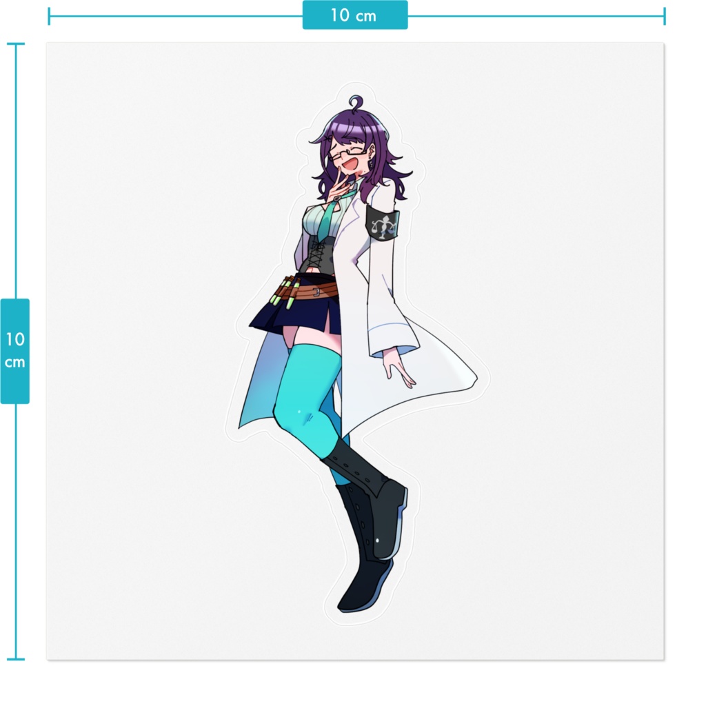 クリアステッカー 亜酔昏ヨイ にぱー