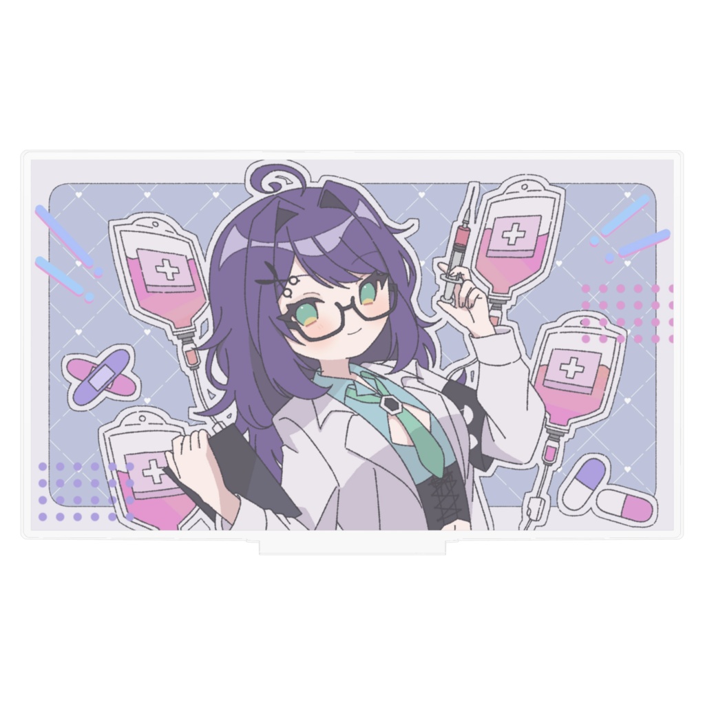 アクリルスタンド 亜酔昏ヨイ ほわほわ背景有り