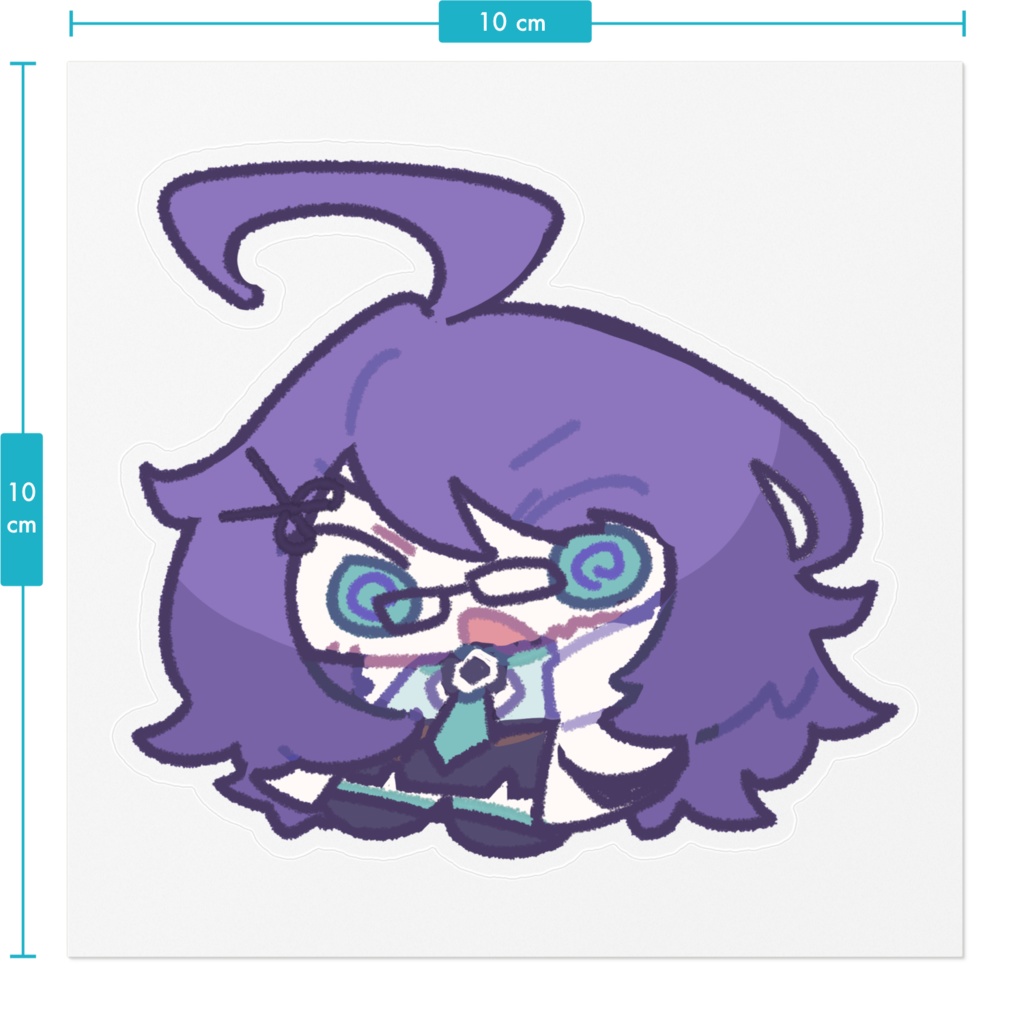 クリアステッカー 亜酔昏ヨイ 驚き