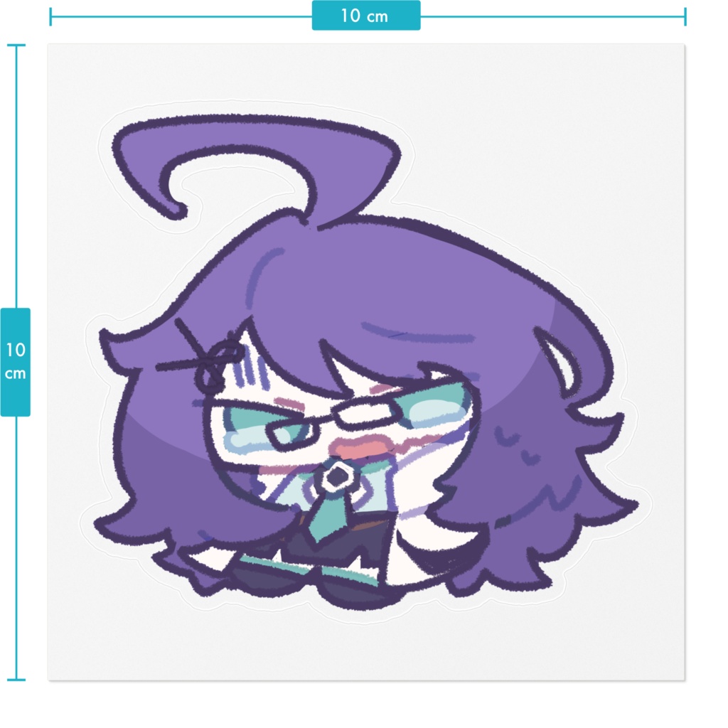 クリアステッカー 亜酔昏ヨイ 怯える