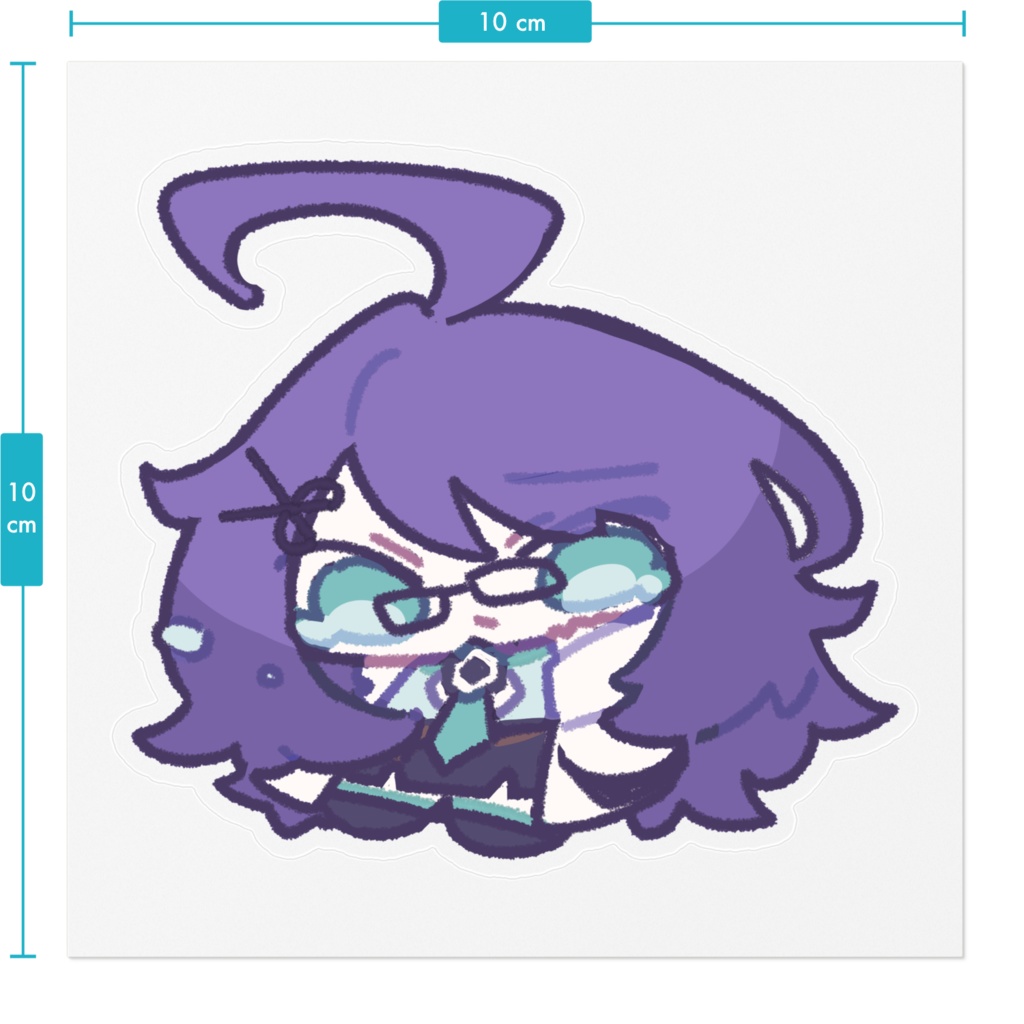 クリアステッカー 亜酔昏ヨイ 泣き