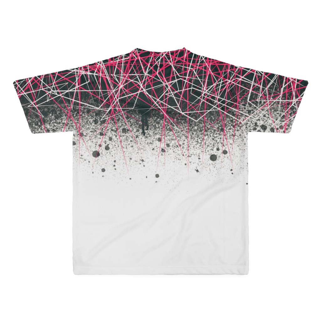 線とスプラッシュの大きなTシャツ(XLのみ)