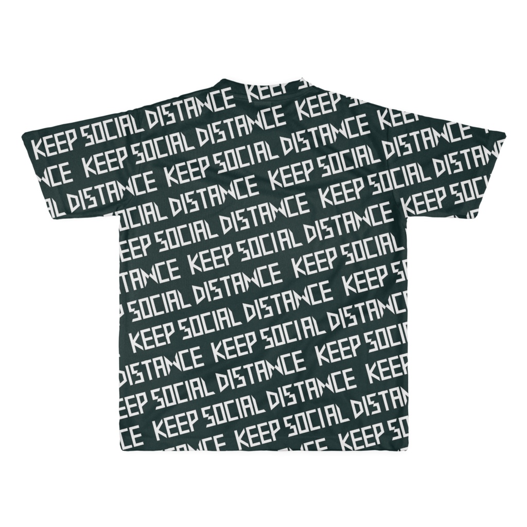 SOCIAL DISTANCEをイヤというほど守りたくなる大きなTシャツ