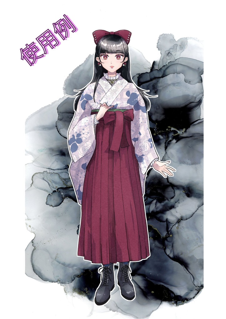 アルコールインクアート midoriシリーズ①