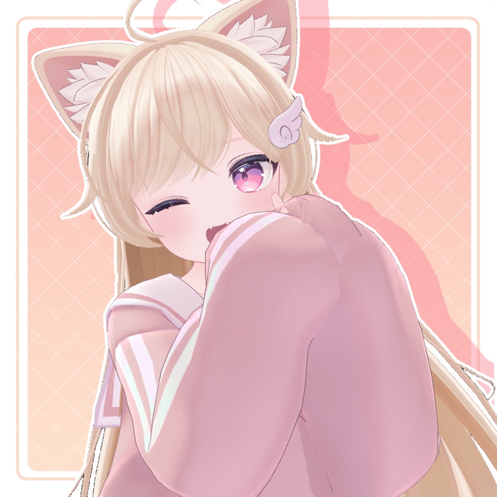 キュートなハーフアップヘア