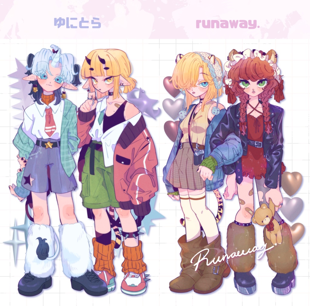 ふたりぐみステッカー