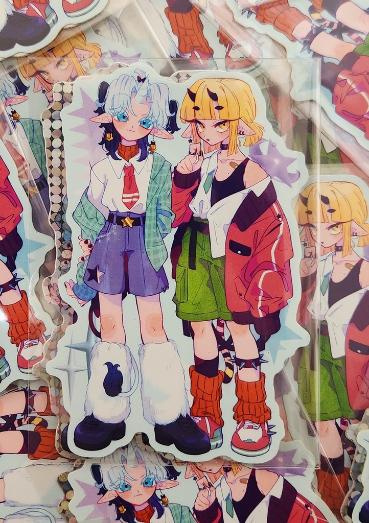 ふたりぐみステッカー