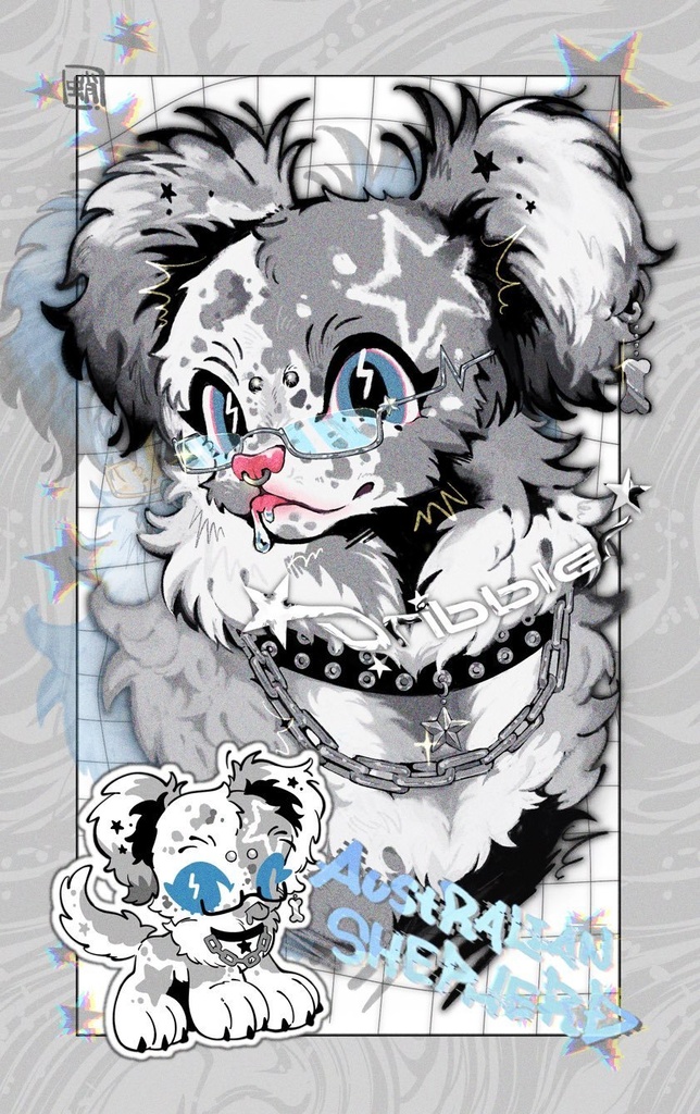 よだれシェパードアクキー&トレカ🦴