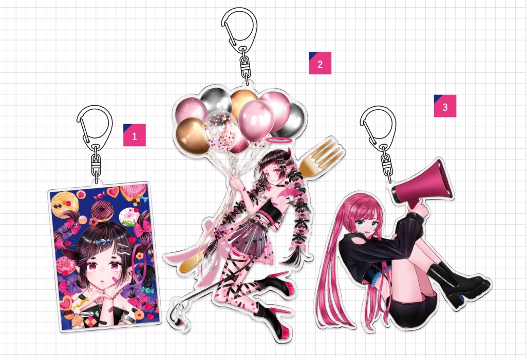 アクリルキーホルダー