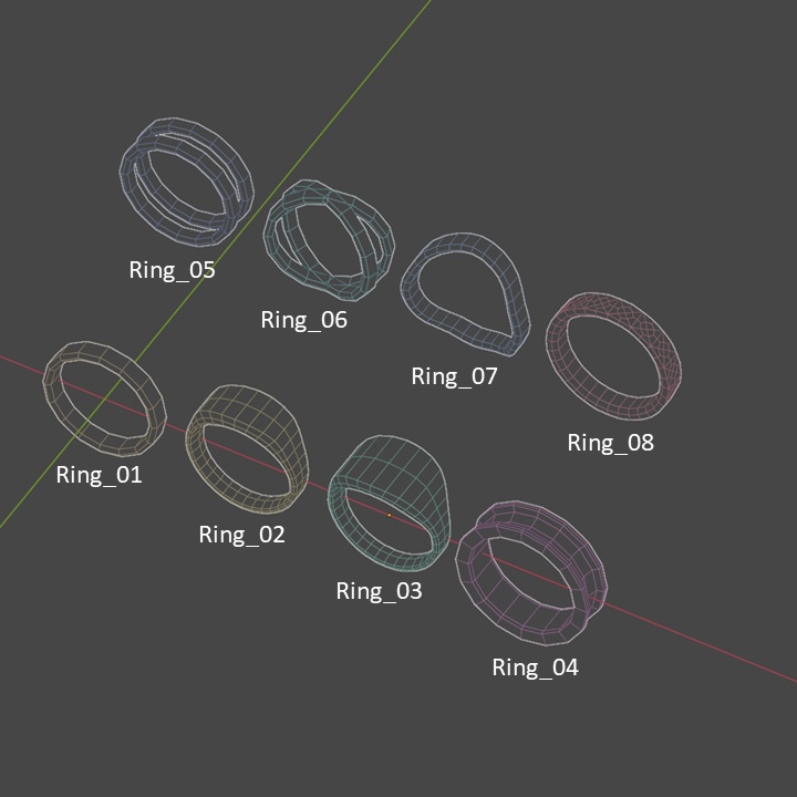 【無料】指輪8点 Free Rings 8