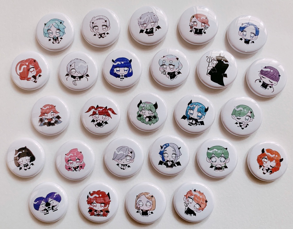 悪魔な缶バッジ おばけのたまご Booth