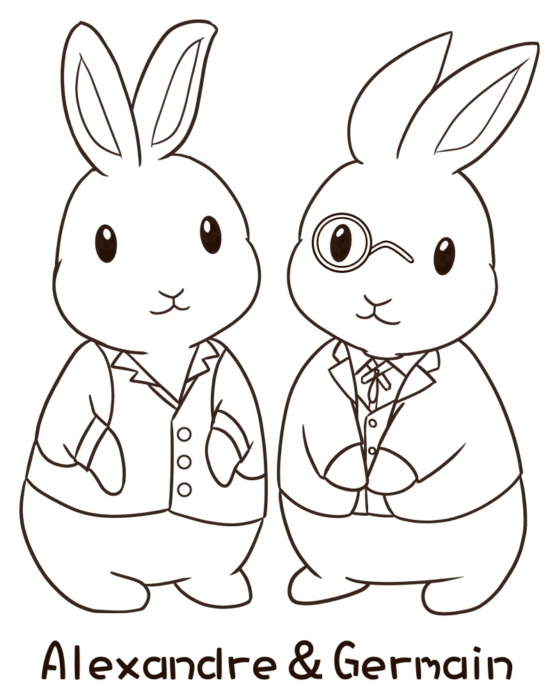アレクうさぎ&ジェルうさぎ
