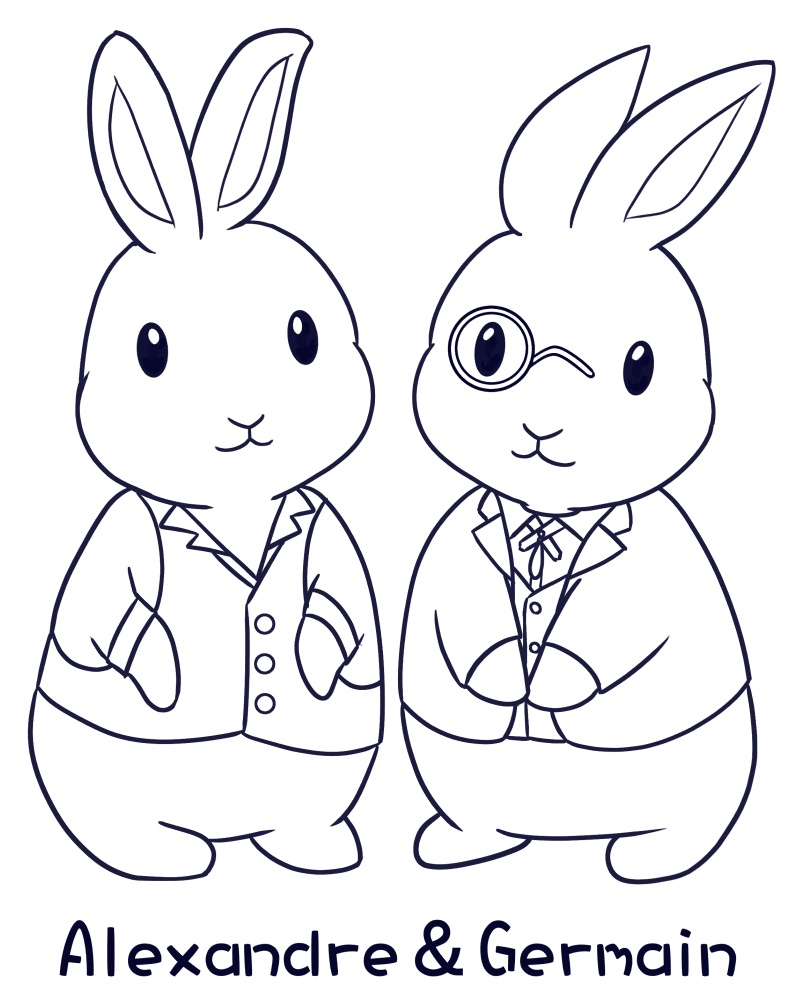アレクうさぎ&ジェルうさぎ