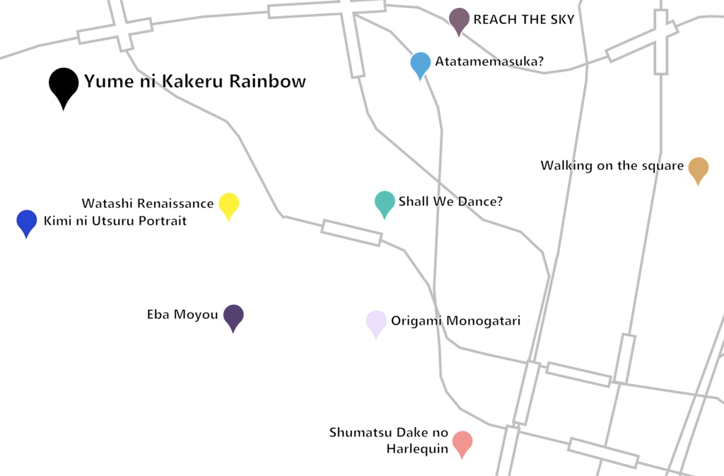 『THE MAP AROUND B.D.K.N』A4クリアファイル (THE IDOLM@STER MILLION LIVE! 9th LIVE ChoruSparkle!!)