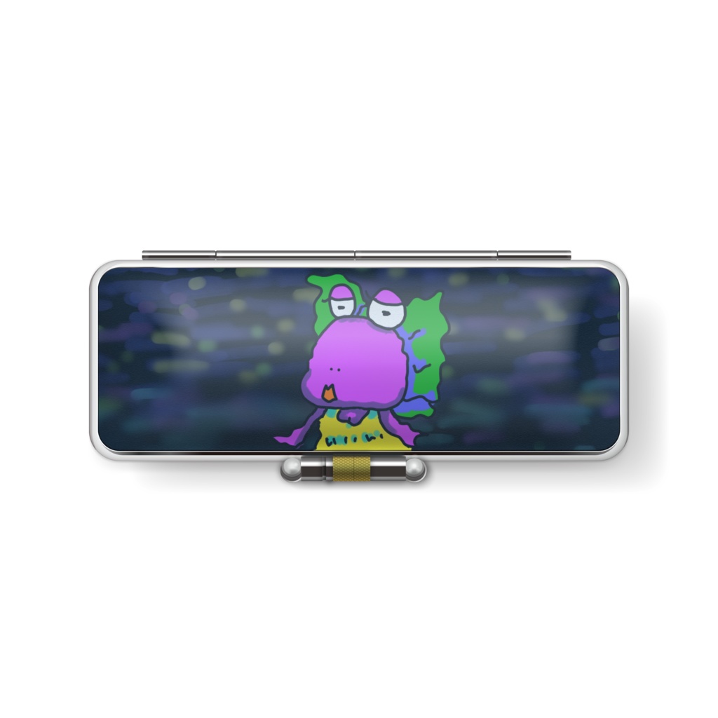 沈みゆくアルパカと見つめるカエル