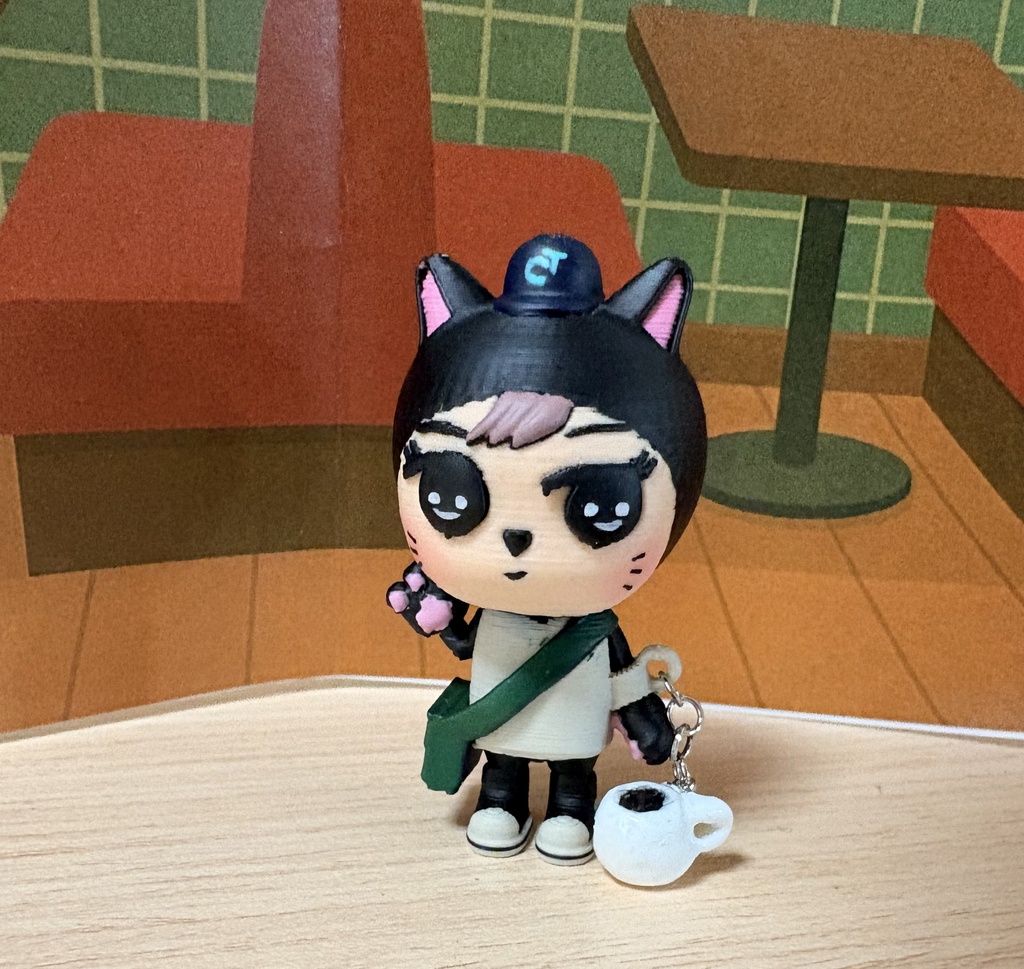 黒猫ココットフィギュア