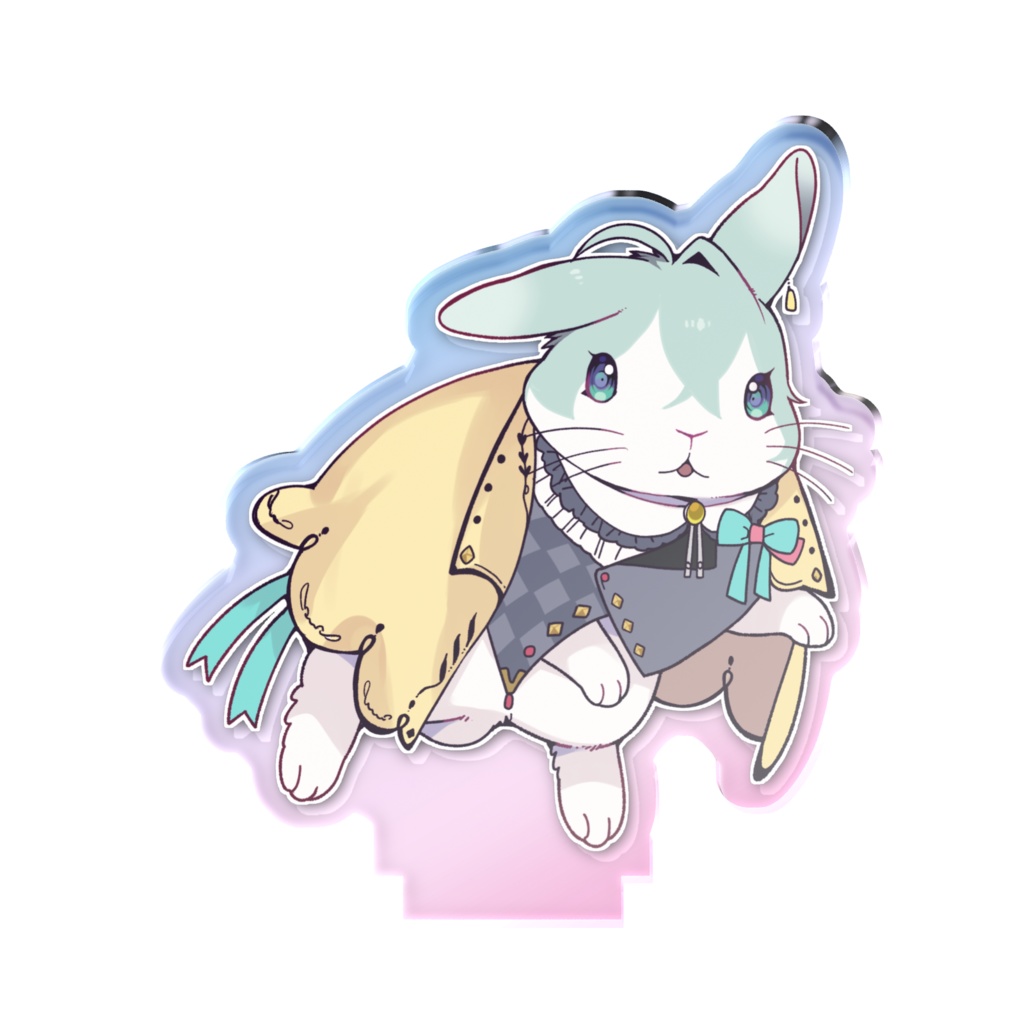 【デビュー記念】ふわっとおしゃれな正装うさぎ!【オーロラアクスタ】