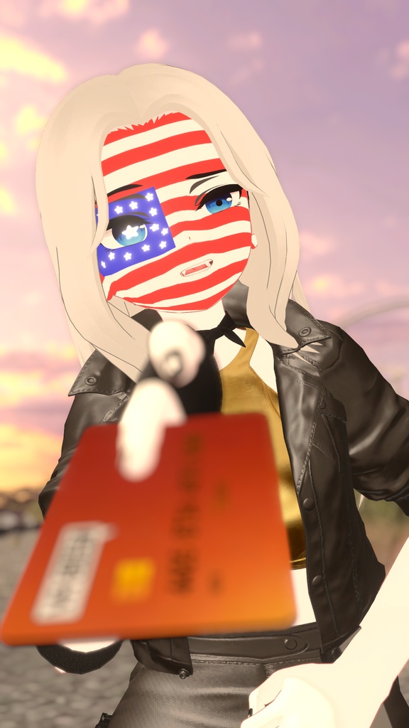 MANUKA UNITED STATES FLAG MAKEUP #VRCHAT