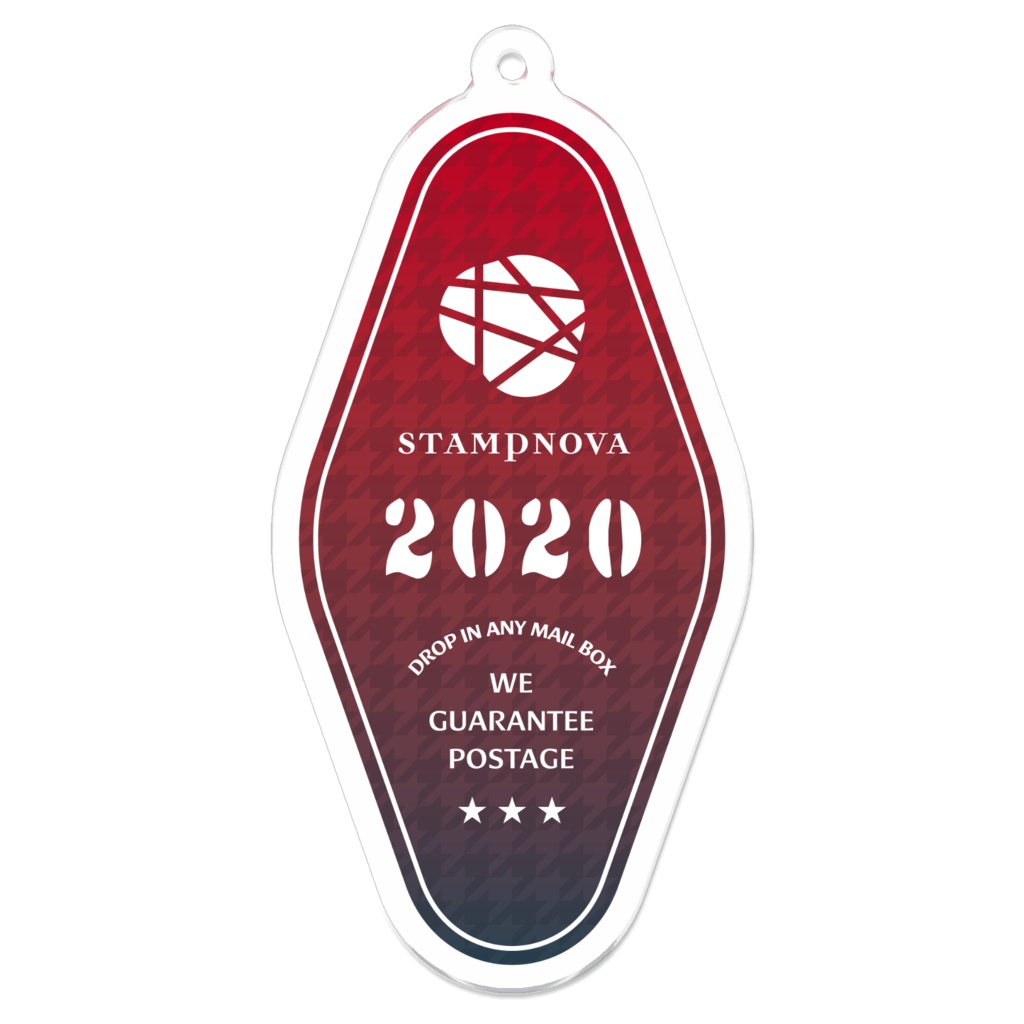 モーテルキー風アクリルキーホルダー