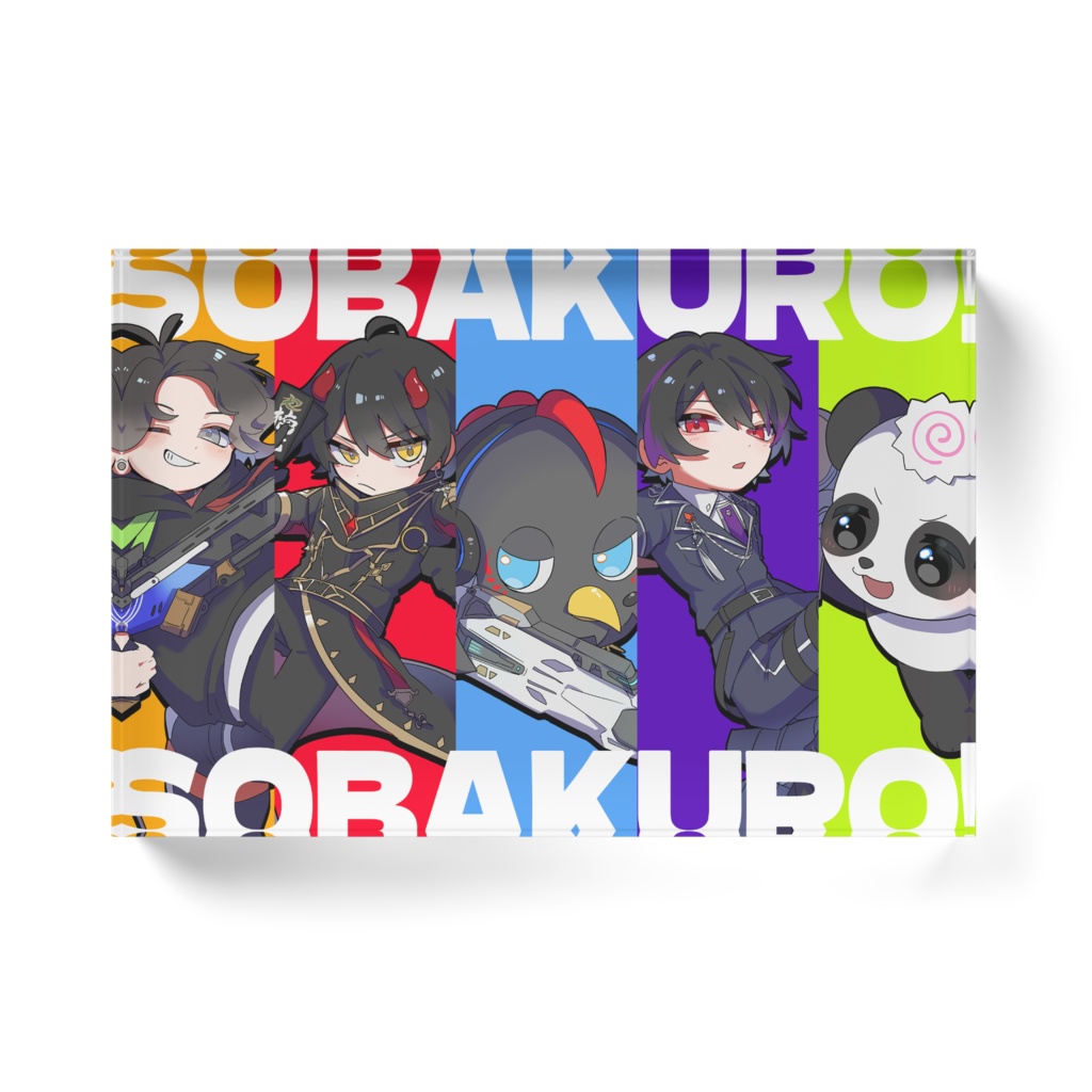 そばくろ!アクリルブロック