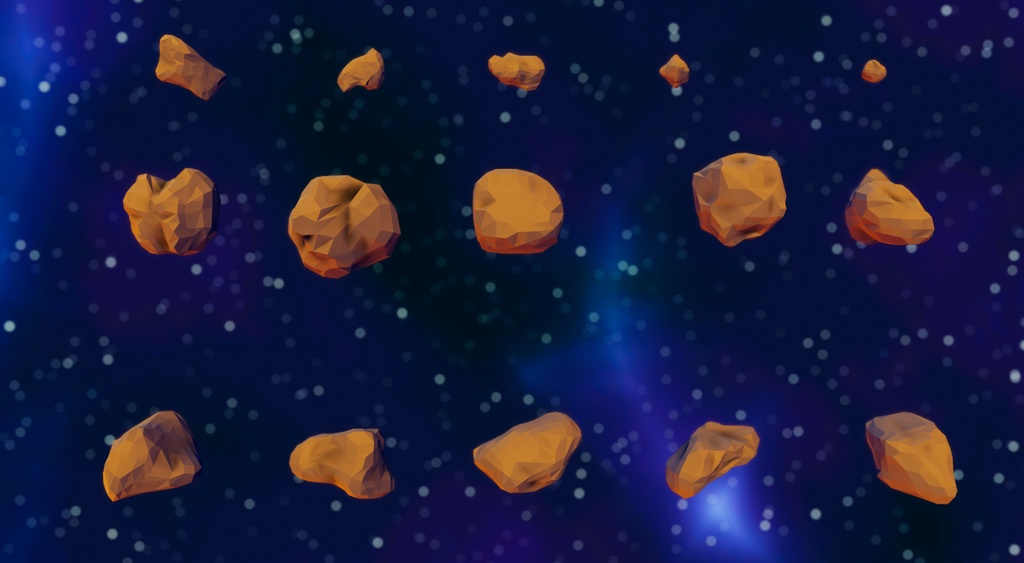 小惑星 3Dモデル 15種