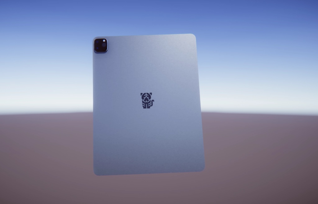 タブレット端末　3Dモデル