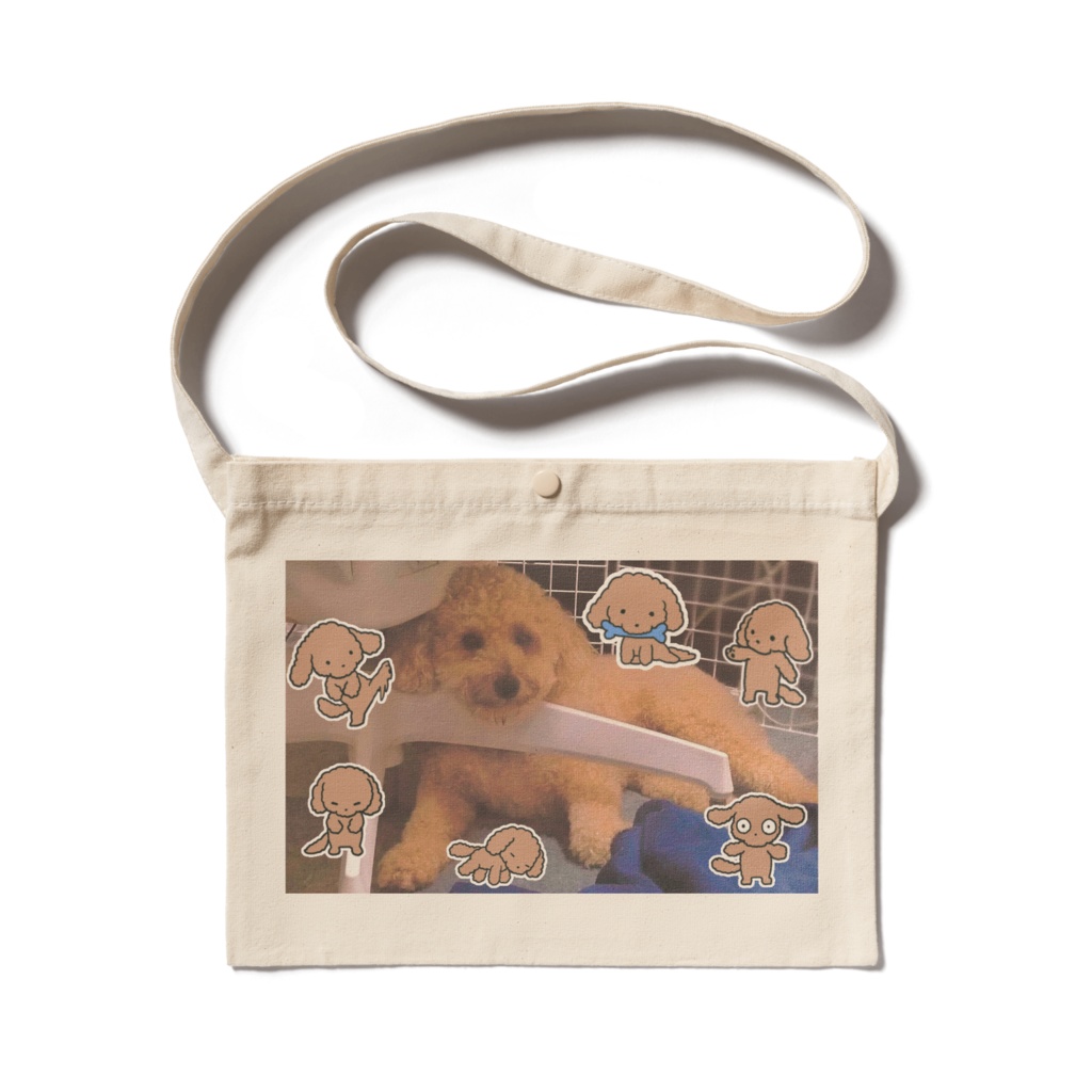 なぎと犬のサコッシュ