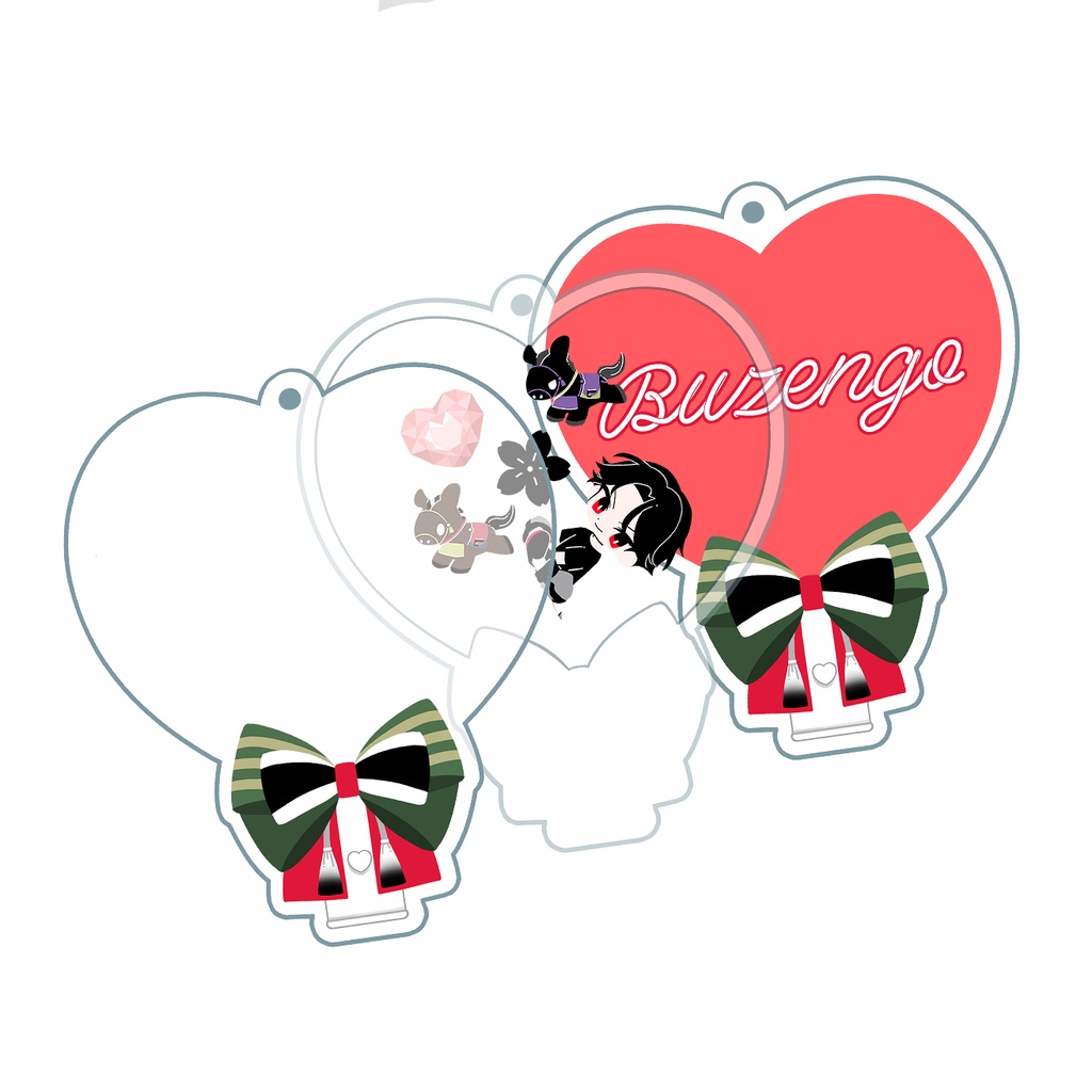 江ハートペンラ風シャカシャカアクキー(江4)