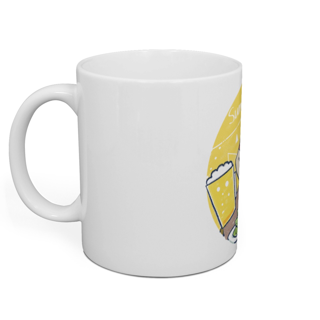 馬イラスト452 馬とビール  文字無し