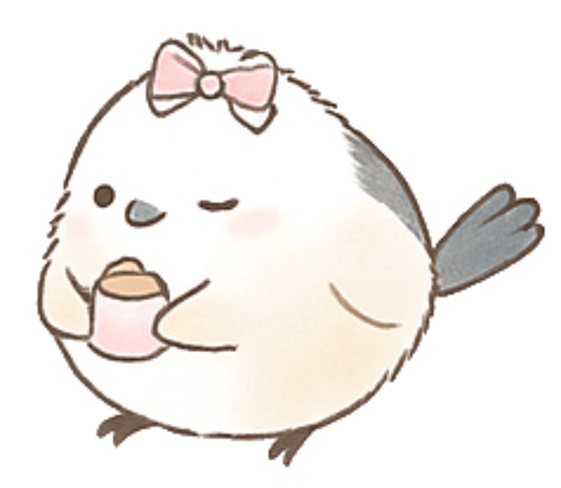 ふんわり癒しの「シマエナガ」デジタルステッカーセット(25ピース)