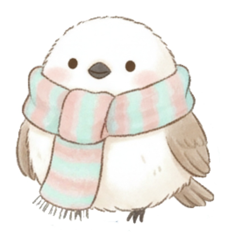 ふんわり癒しの「シマエナガ」デジタルステッカーセット(25ピース)