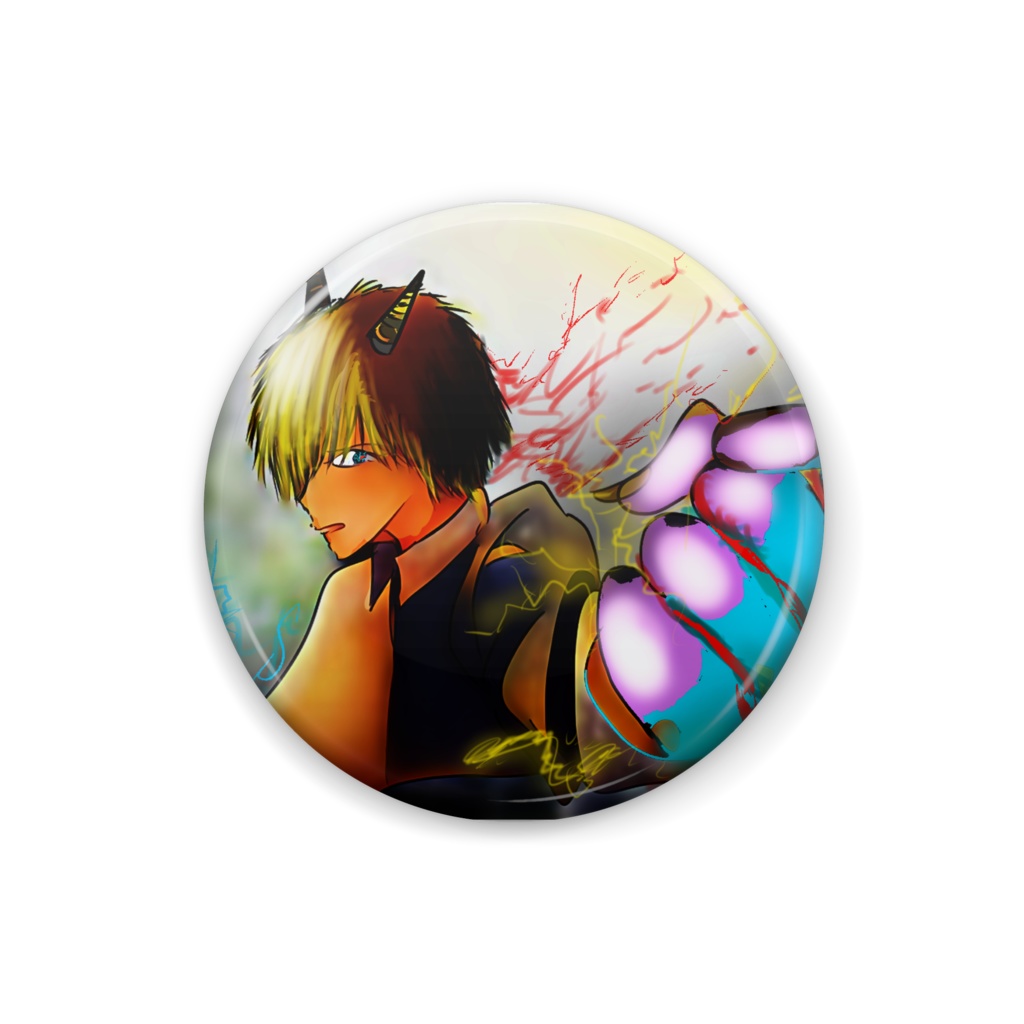 呪学缶バッチ えぐる