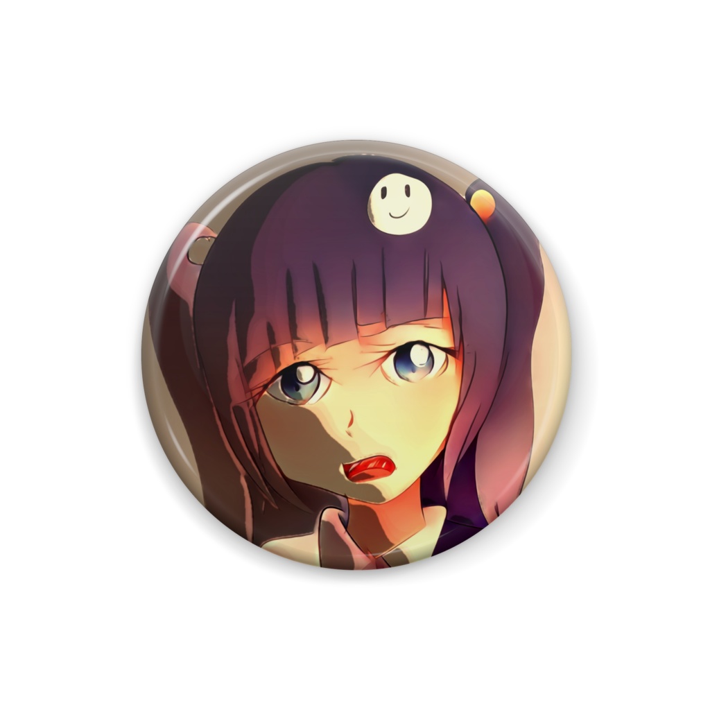 呪学缶バッチ　伊織雪1