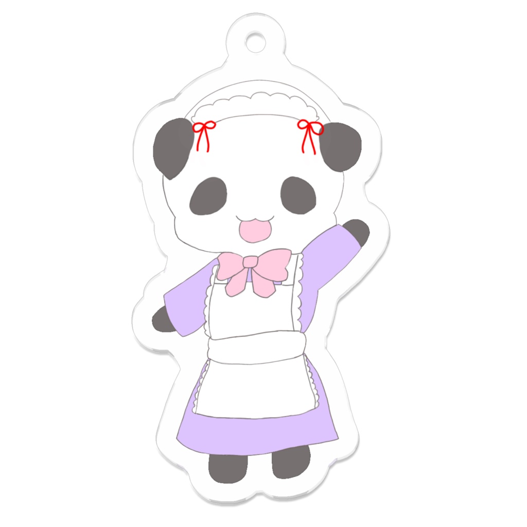 ゆきパンダのアクリルキーホルダー