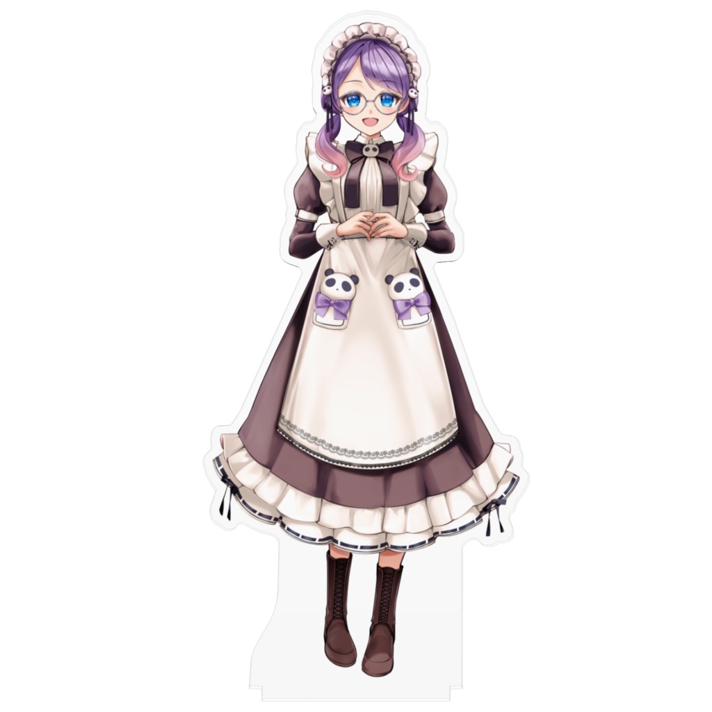 立ち絵のアクリルフィギュア(メガネあり)