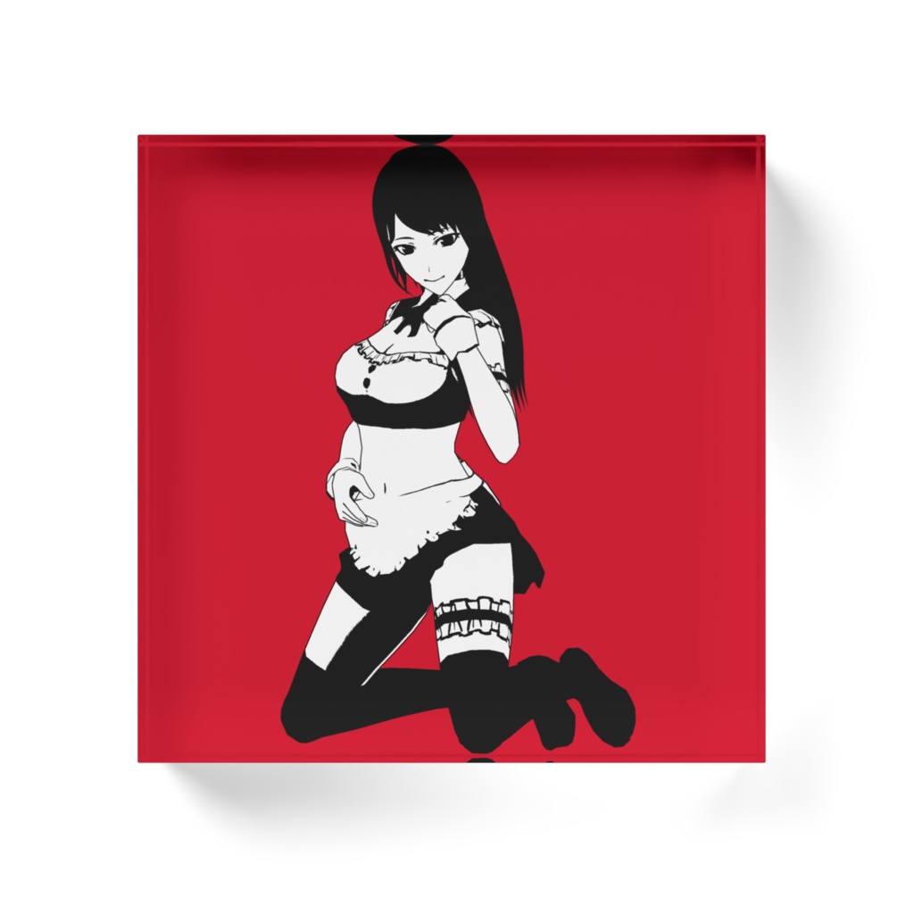 【アクリルブロック】メイドのお姉さん(セクシー水着)