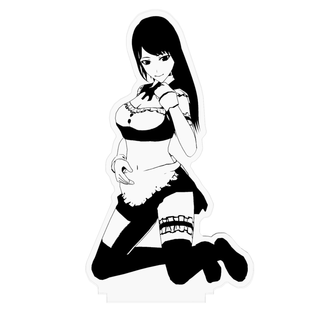 【フィギュア(アクリル)】メイド水着|女の子