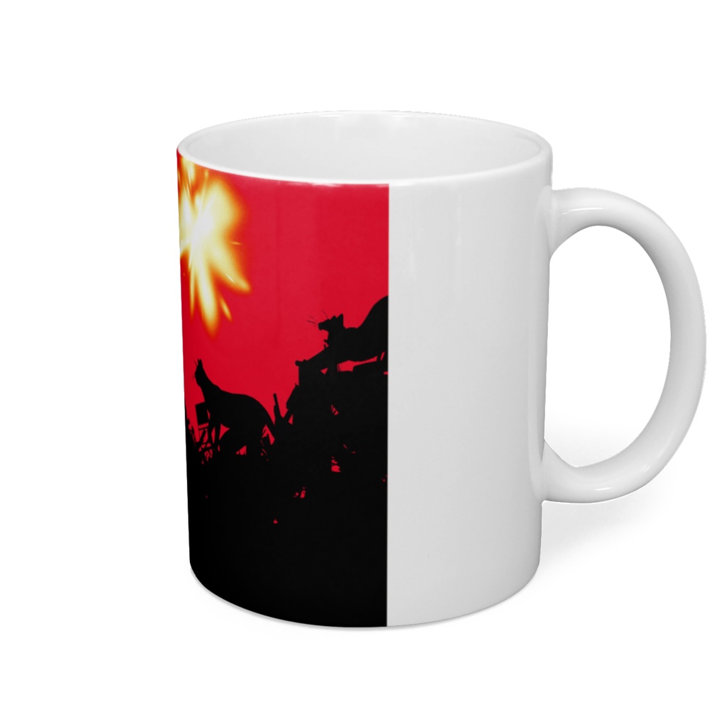 【マグカップ】猫街と女の子