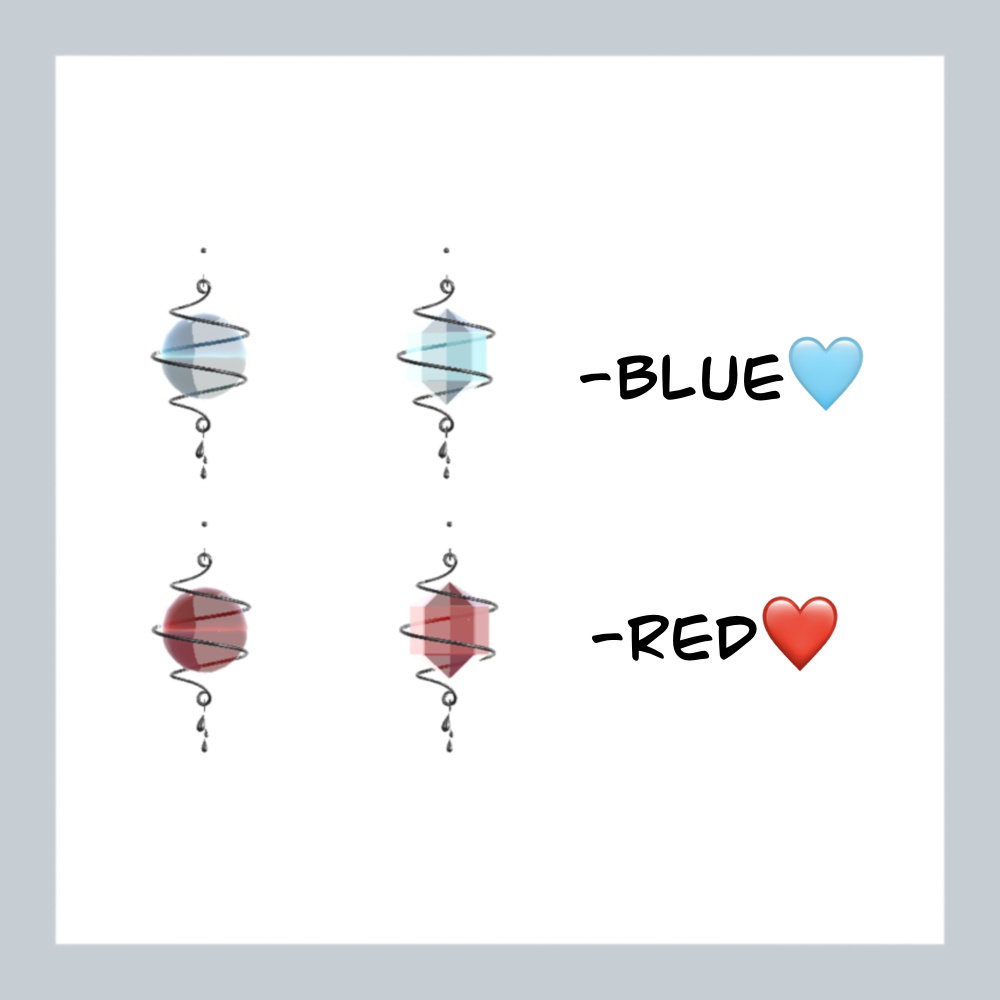 【VRChat】スパイラルドロップ(Spiral_Drop)【イヤリング】