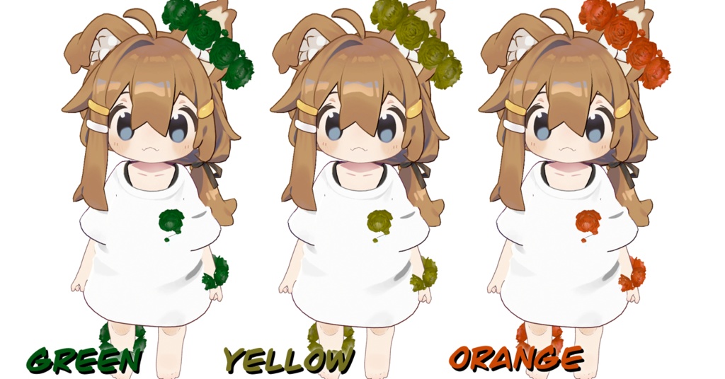 薔薇アクセサリーセット|Rose Brooch & Rose Halo (12色)