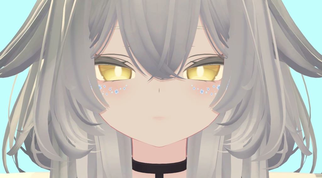【無料/Free】紫陽花フェイスシール【VRChat向け】