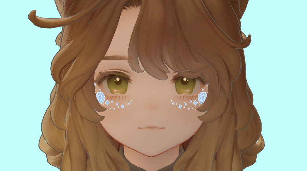 【無料/Free】紫陽花フェイスシール【VRChat向け】