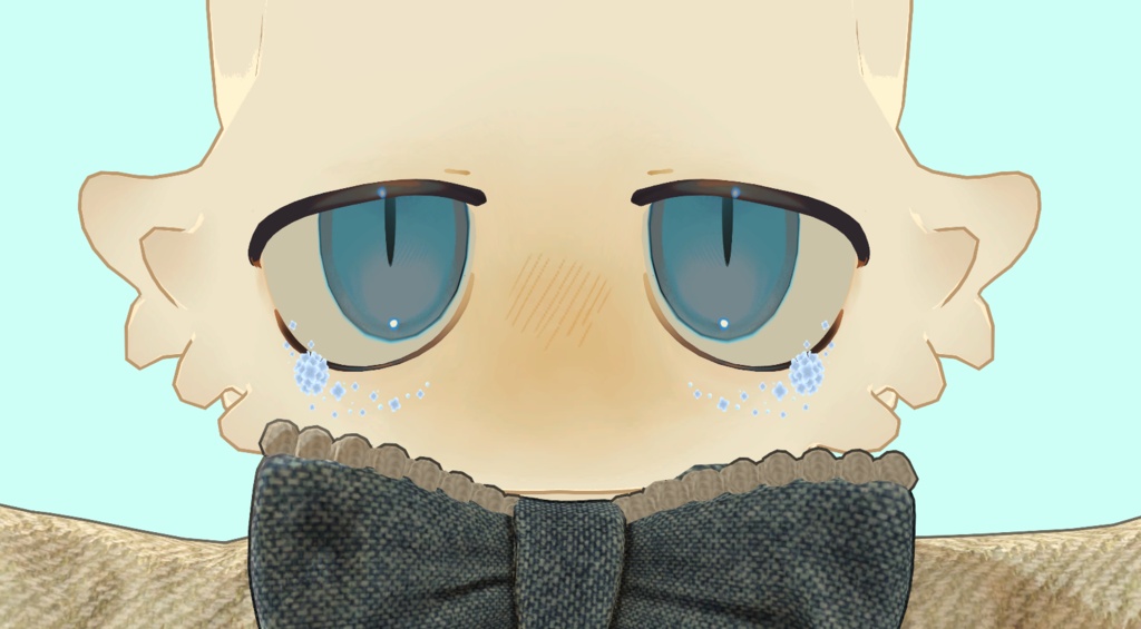 【無料/Free】紫陽花フェイスシール【VRChat向け】