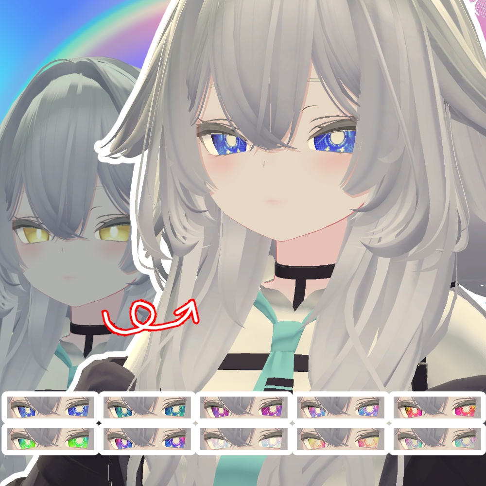 Cyber Prism Eye|サイバープリズムアイテクスチャ【10Color】