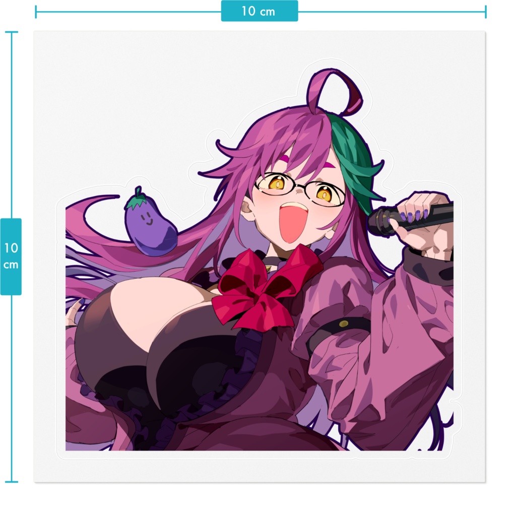 【2周年限定】照瑚なす 2nd Anniversary クリアステッカー