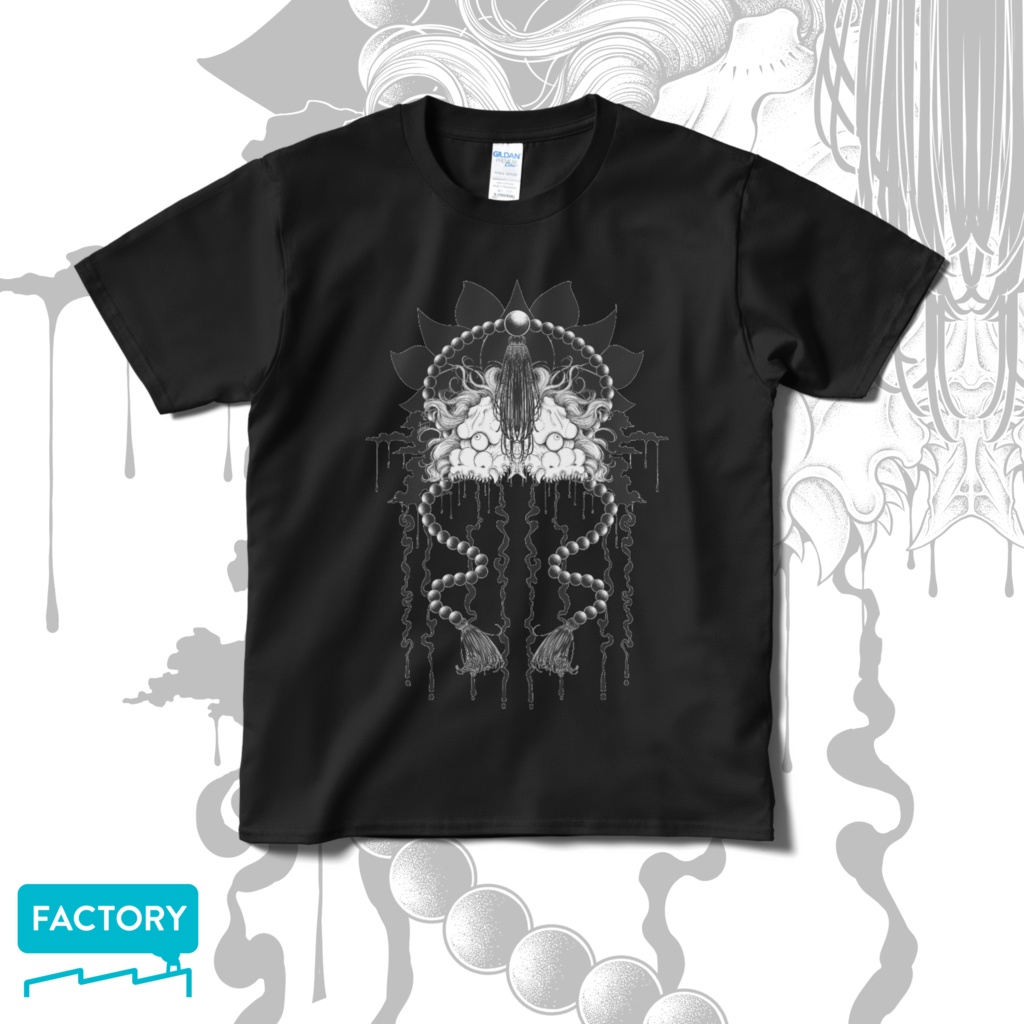 単眼唐獅子Tシャツ