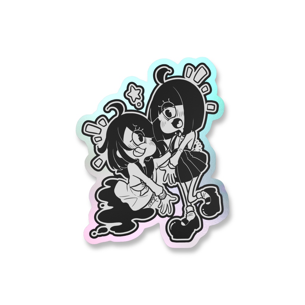 テケテケ&花子仲良しステッカー