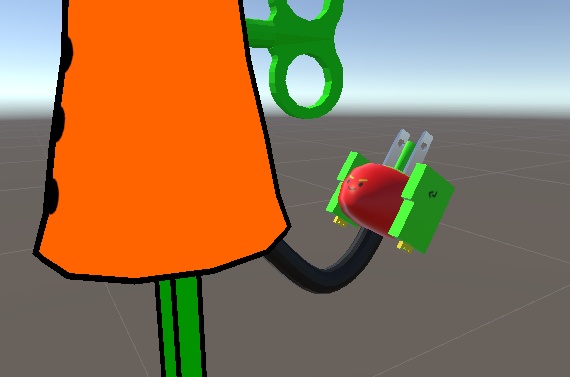 トマトヘッドつきの尻尾