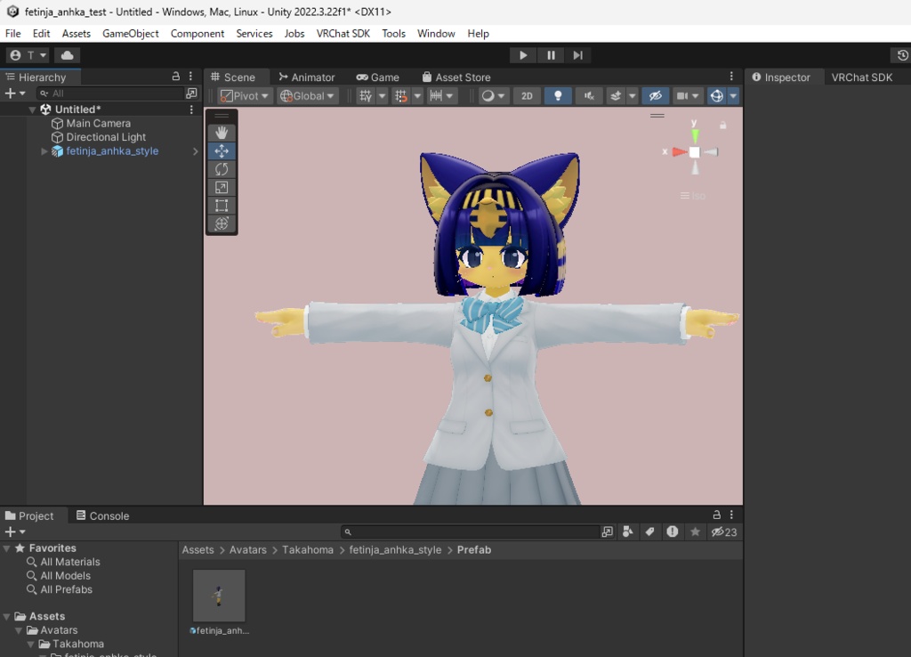 3D衣装 フェティーニャ用 Anhka風キット MA対応